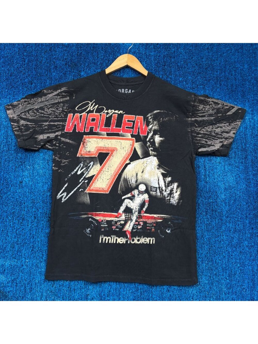 Morgan Wallen Im The Problem Album Stock Car Country Tee M